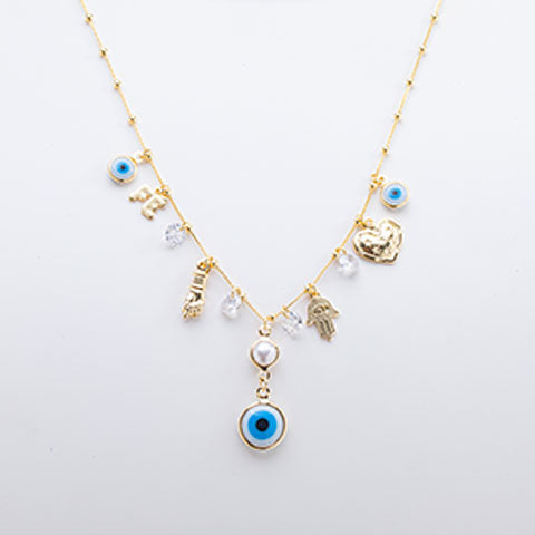 Colar Amuleto da Sorte Folheado