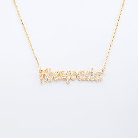 Colar Abencoada Cravejado de Zirconia Folheado