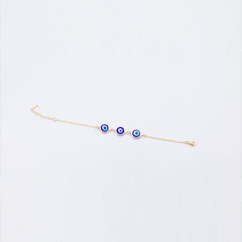 Pulseira Olho Grego Folheada