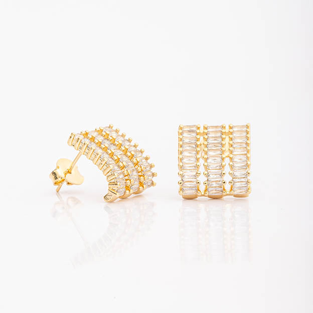 Brinco 3 fileiras de navete