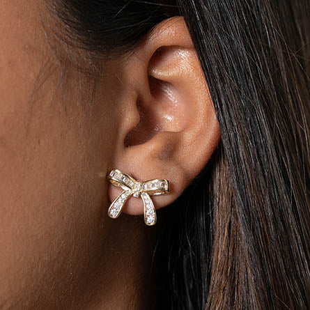 Brinco laco zirconia cravejada